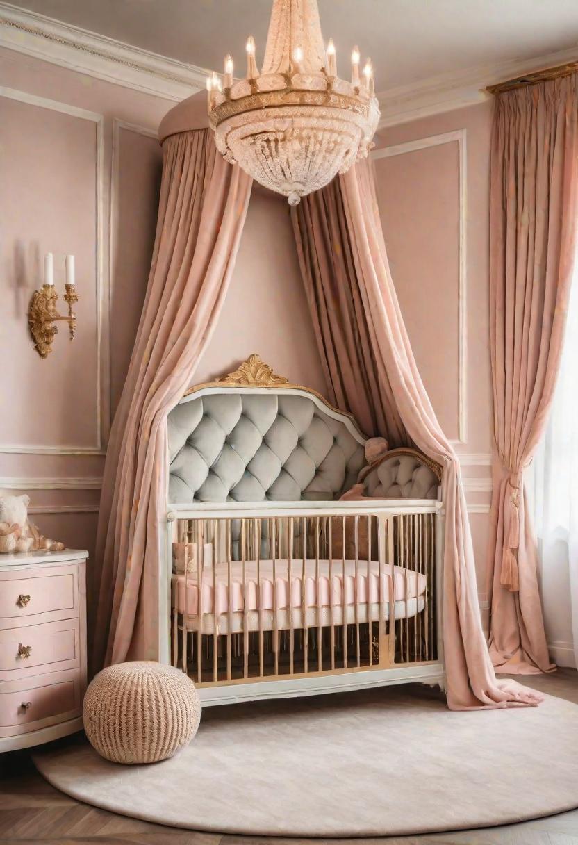 61 Dreamy Nursery Room Inspirations: From Cozy Corners to Whimsical Themes 19 12. Princess Pavilion Nursery Inspiration-0