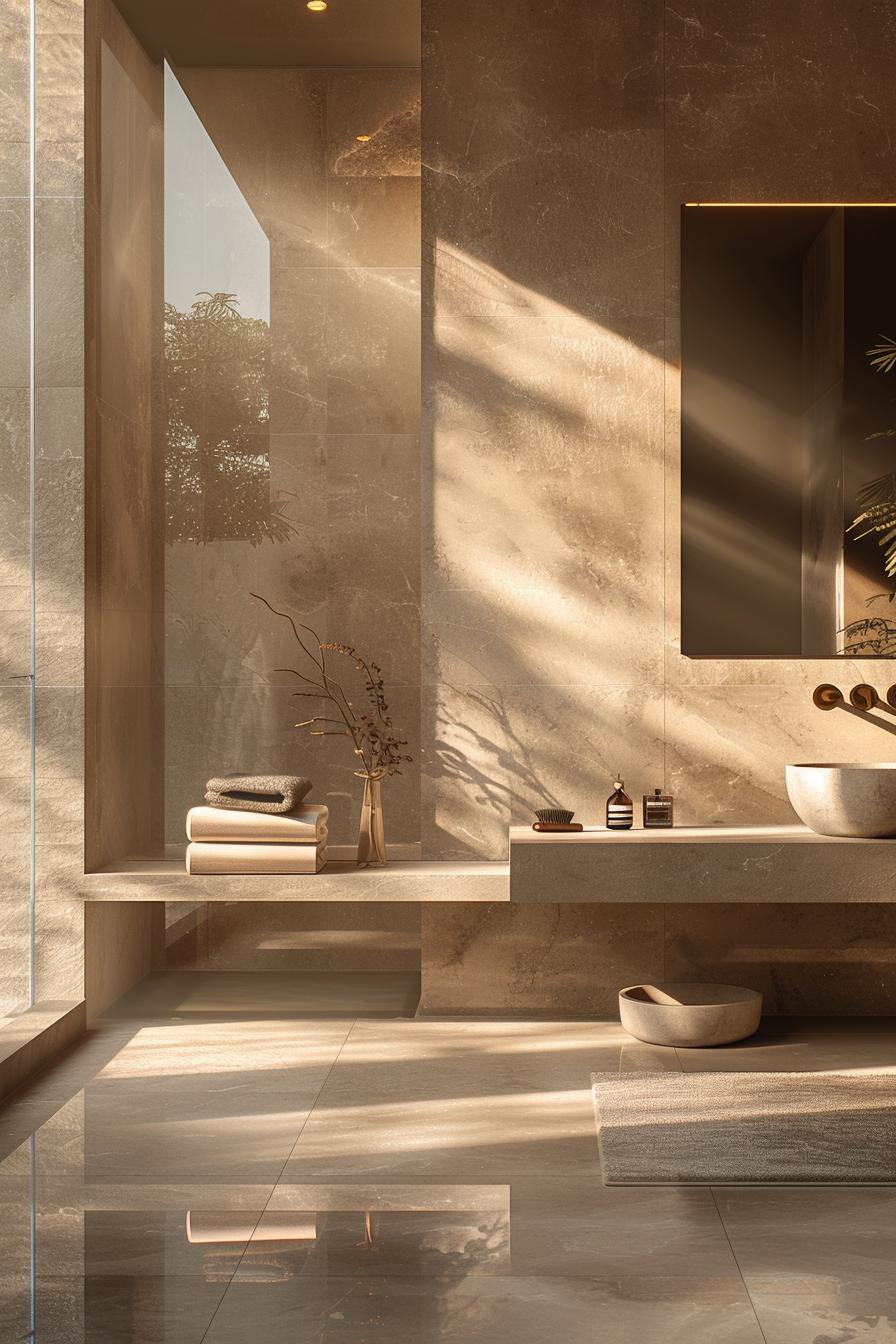21 Breathtaking bathroom wall decoration ideas to inspire you 29 14. Reflecting spatial expansion: Install the mirrored wall-1
