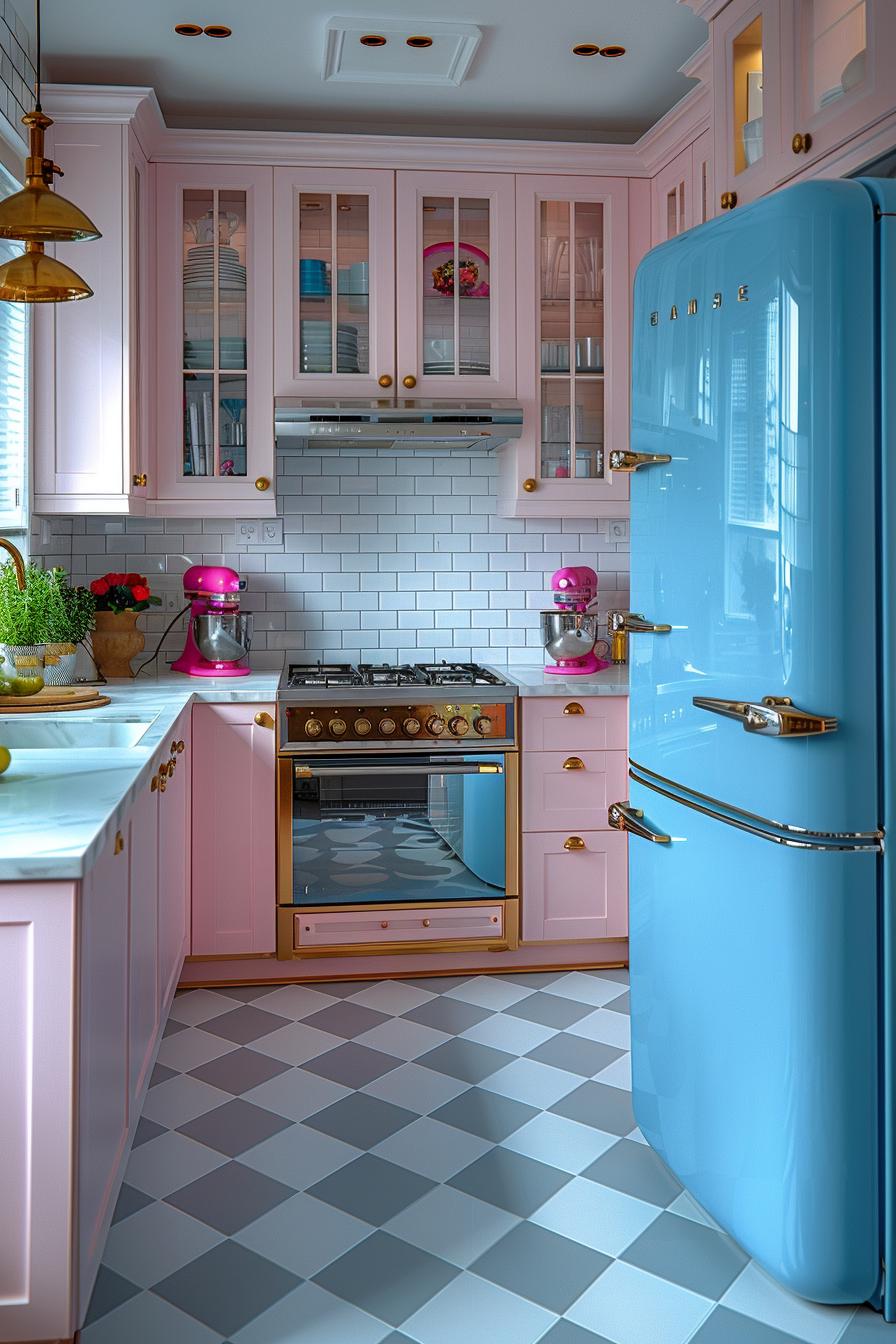 15 unique in the middle of the century modern kitchen ideas 19 6. Retro Checkerboard kitchen floors-0