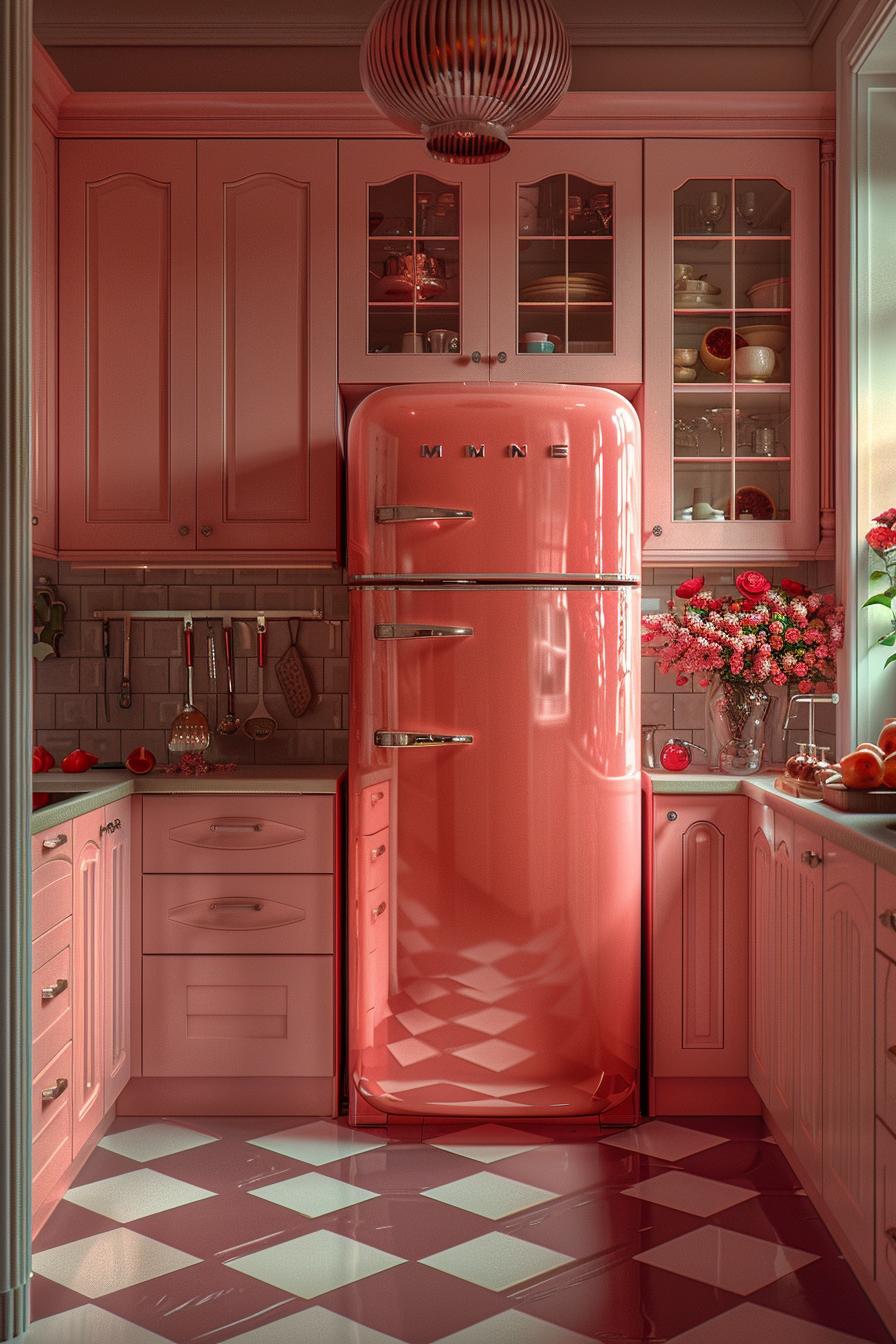 15 unique in the middle of the century modern kitchen ideas 20 6. Retro Checkerboard kitchen floors-1