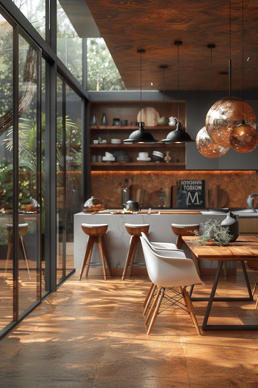 15 new modern dining room ideas from the middle of the century 31 31 11. Retro Cork Floors and Möbel-0