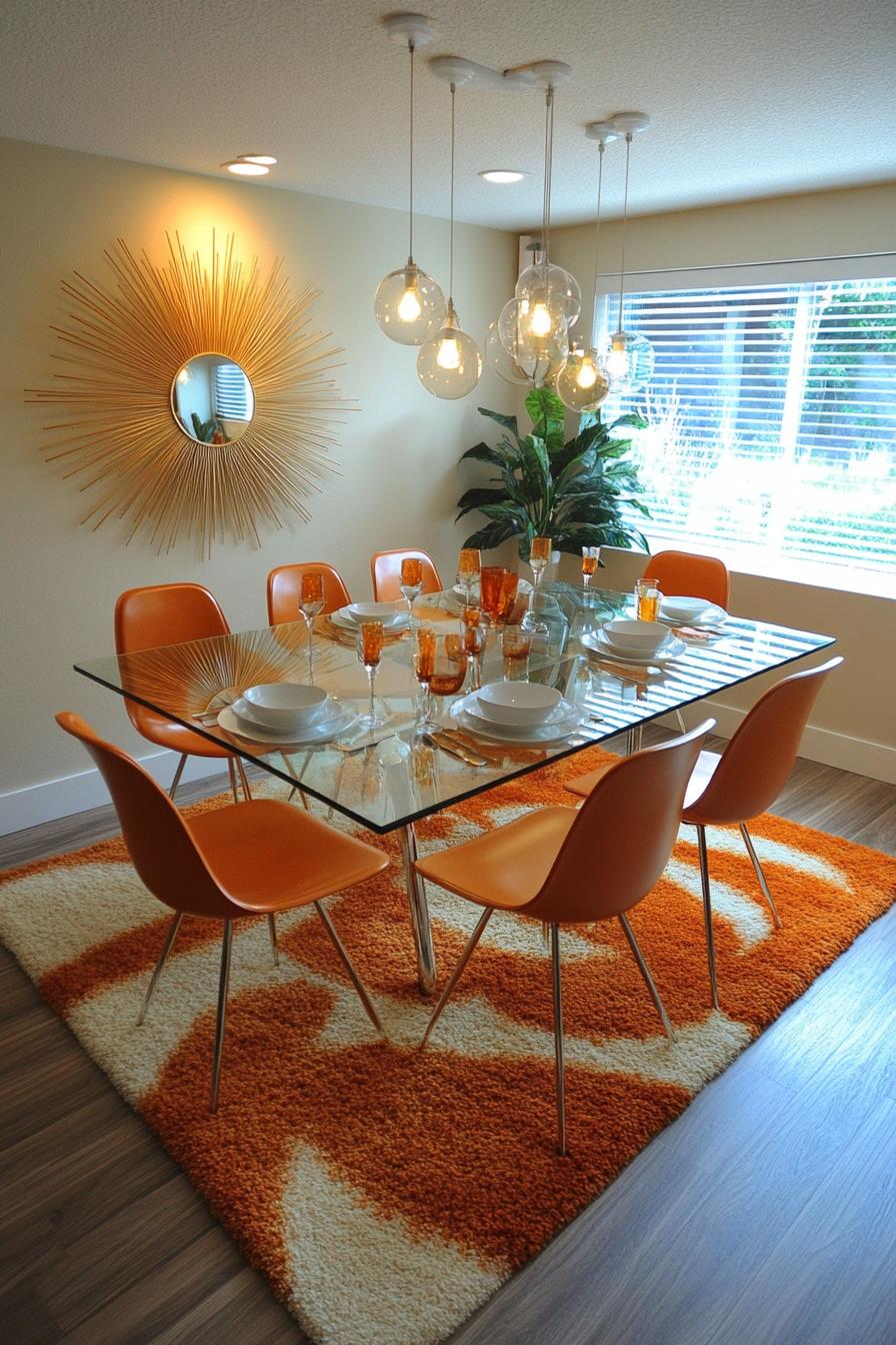 23 breathtaking modern dining tables from the middle of the century, which they worship 47 18. Retro Flair: Sunburst Mirrors Inspiration-0