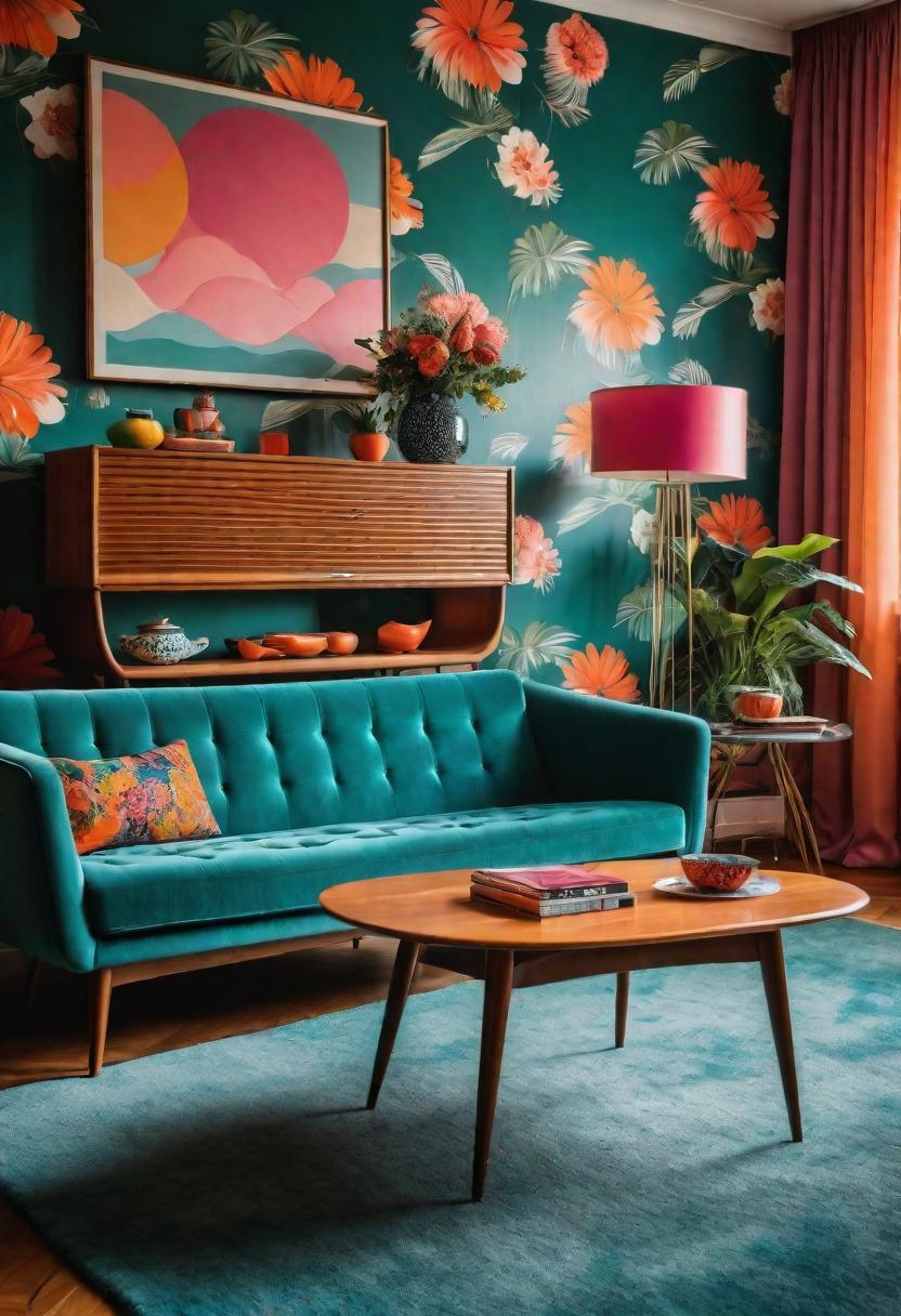 49 Modern Living Room Ideas: Create a Contemporary Haven 11 8. Retro-Inspired Mid-Century Living Room-1