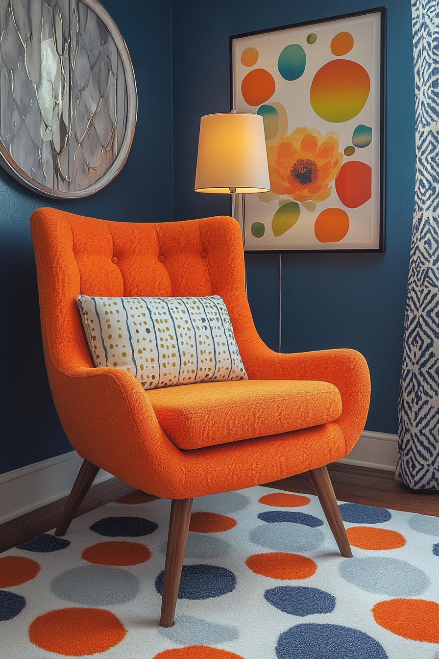 20 breathtaking living room wall decoration ideas 71 20. Retro-inspired modern wall decoration-3
