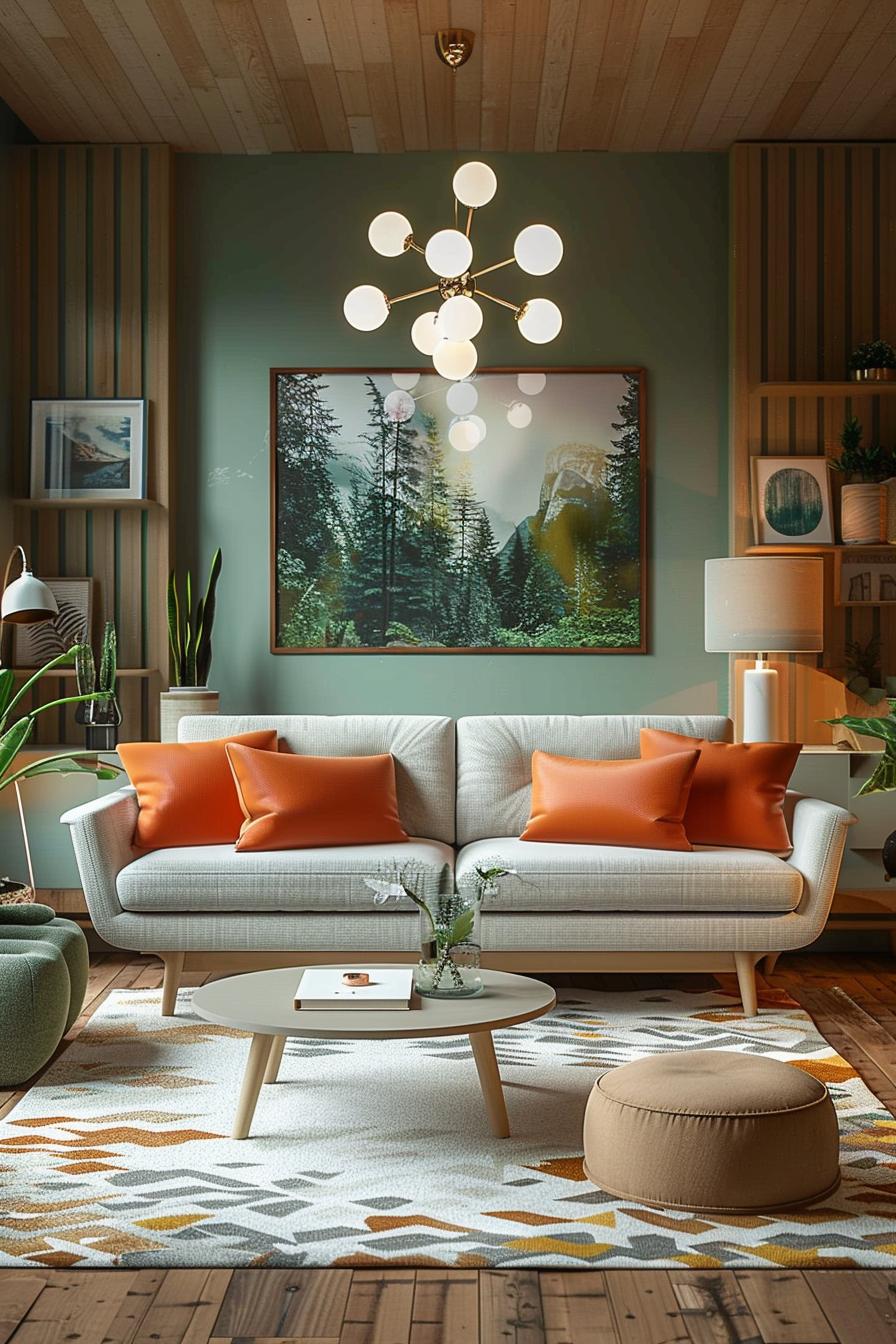 18 colorful in the middle of the century modern living room designs 13 4. Retro lights for the middle of the century-1-1