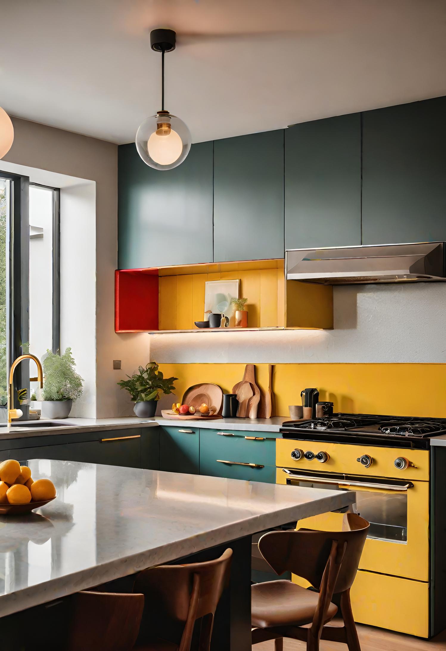 45 Timeless Kitchen Design Ideas for Everlasting Style 19 15. Retro Modern Kitchen Inspiration-0