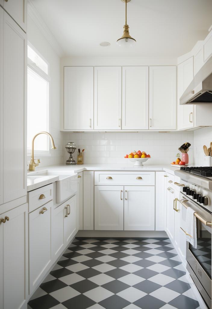 27 atemberaubende weiße Küchenschränke: Ideen, um Ihren Raum mit zeitloser Eleganz aufzuhellen 14 10. Retro White Kitchen Design-0