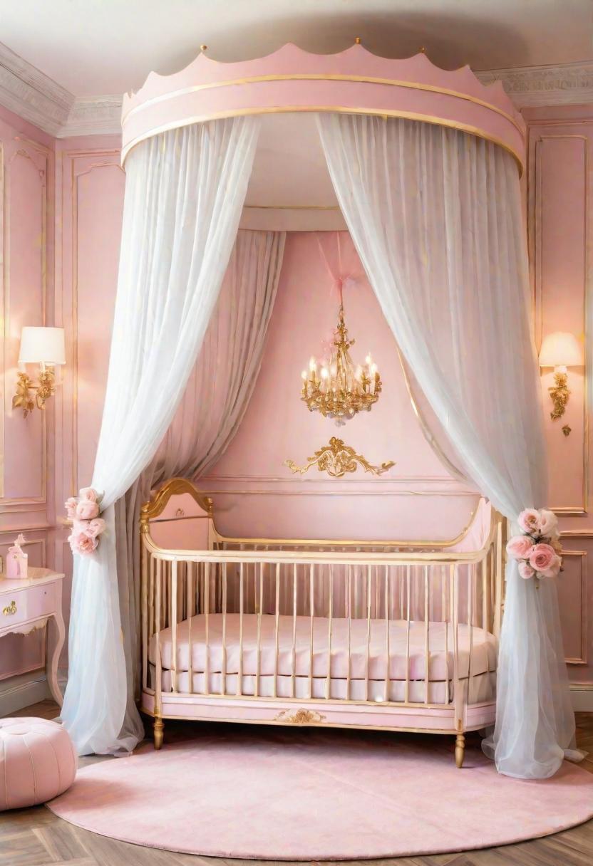 33 Enchanting Girl Nursery Ideas: Chic Decor for Her First Room 13 7. Royal Nursery Theme-2