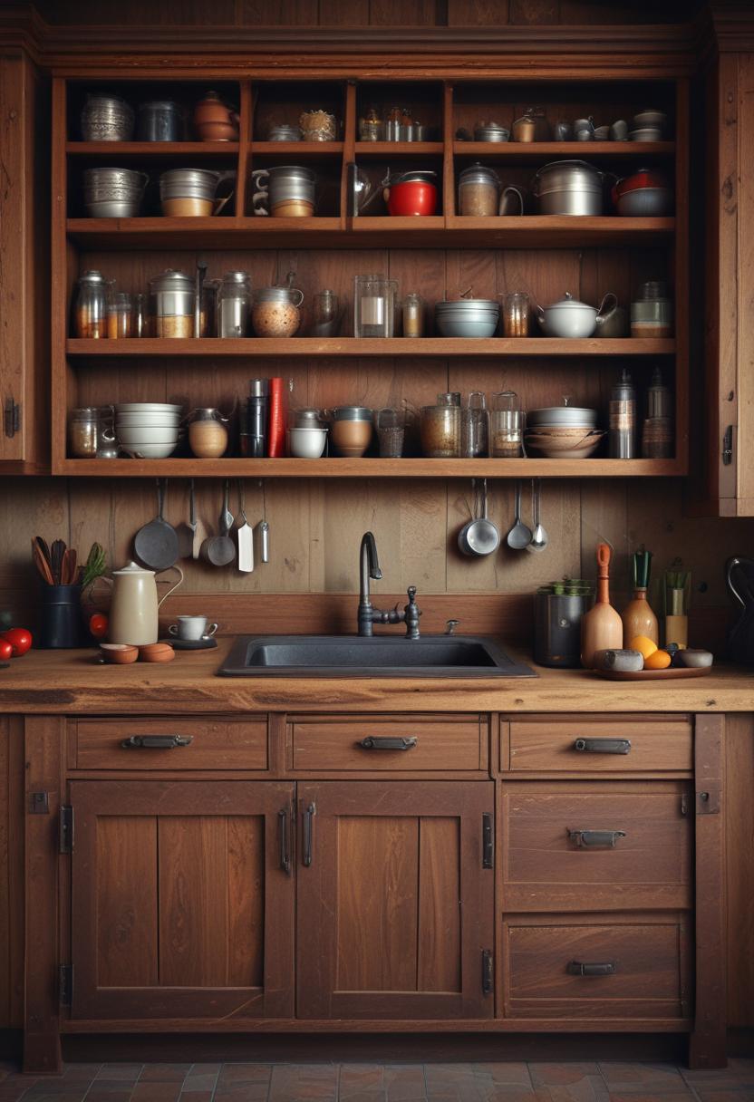 21 Inspirational kitchen cabinet ideas: From modern to classic designs 13 8. Rustic barn wood kitchen cabinets-0
