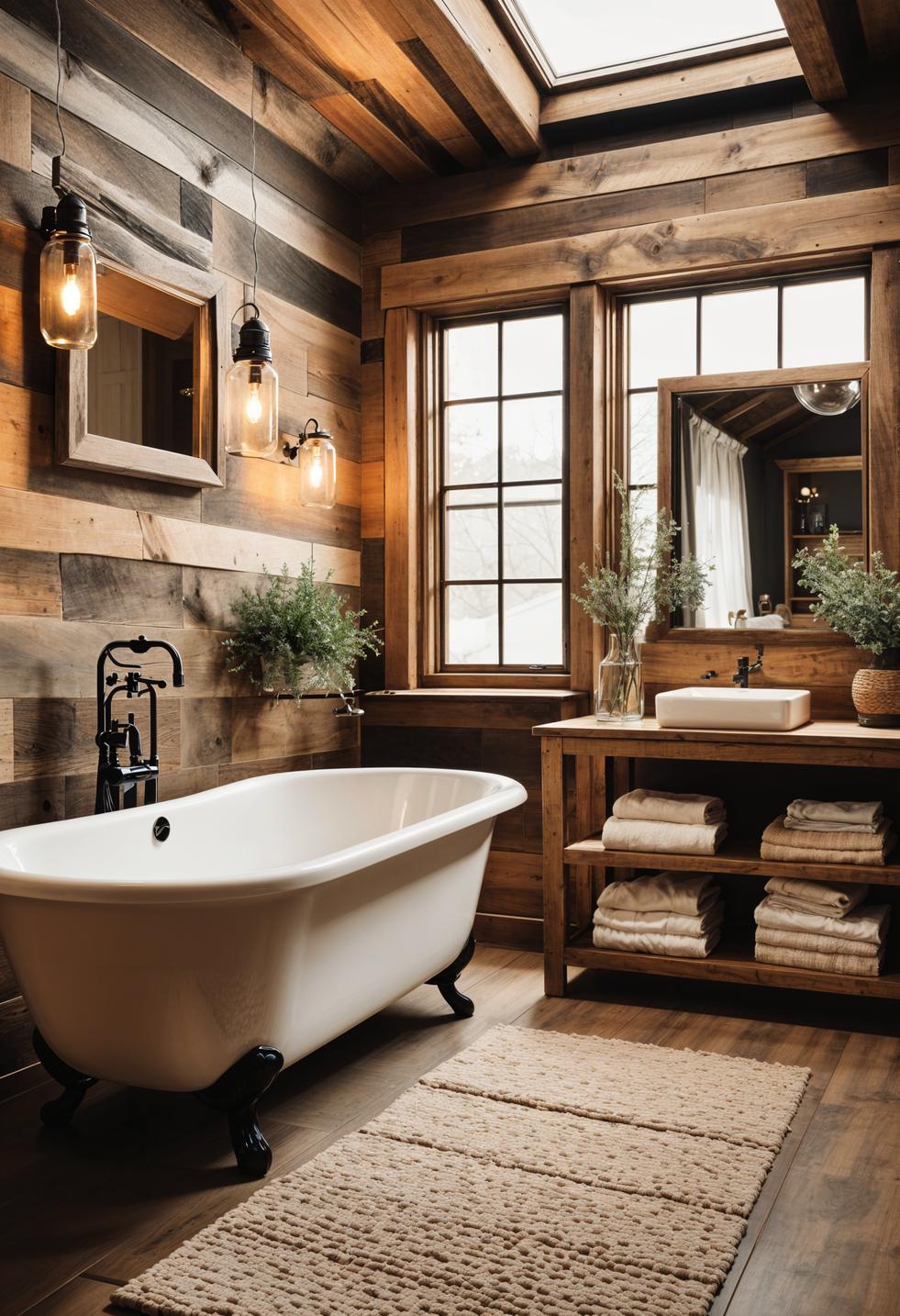 29 Breathtaking Bathroom Decor Ideas to Revamp Your Space 14 5. Rustic Bathroom Decor Inspiration-0