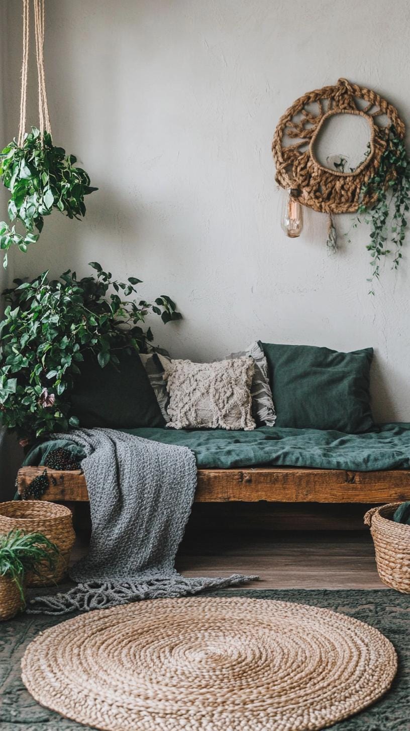 15 unique Boho bedroom -Decor ideas that you need to see 40 14. Rustic boho meditation corner ideas-0
