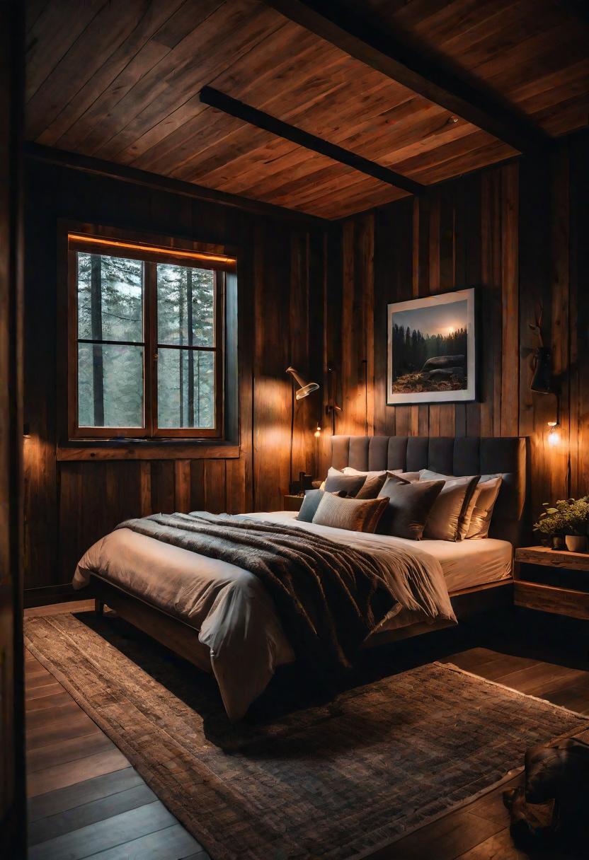 39 Dreamy Bedroom Decor Ideas (New) 19 15. Rustic Cabin Chic Decor-0