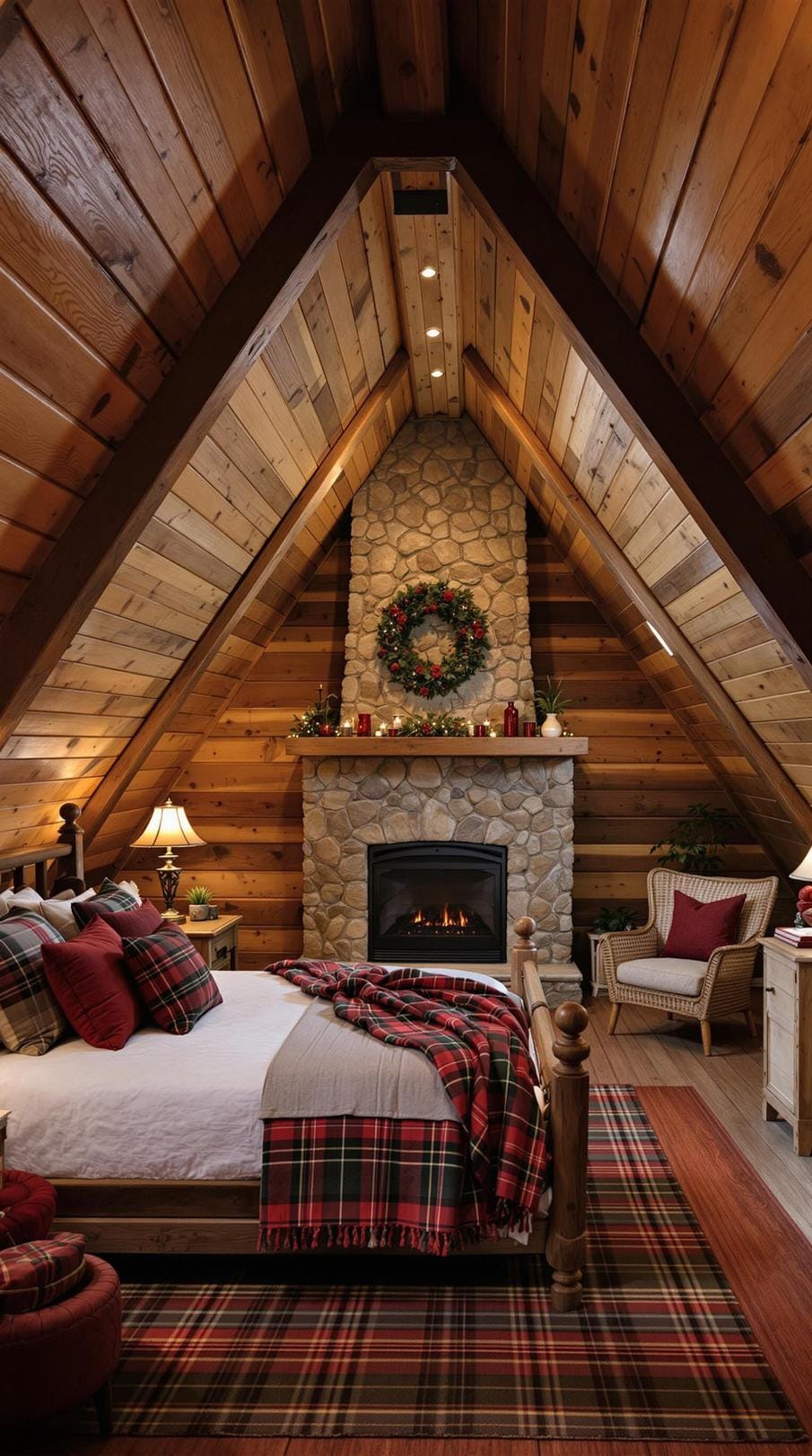 20 super cozy small roof tree bedroom ideas to explore today 18 18 18 6. Rustic cabin vacation with recovered wood accents and flannel textiles-0