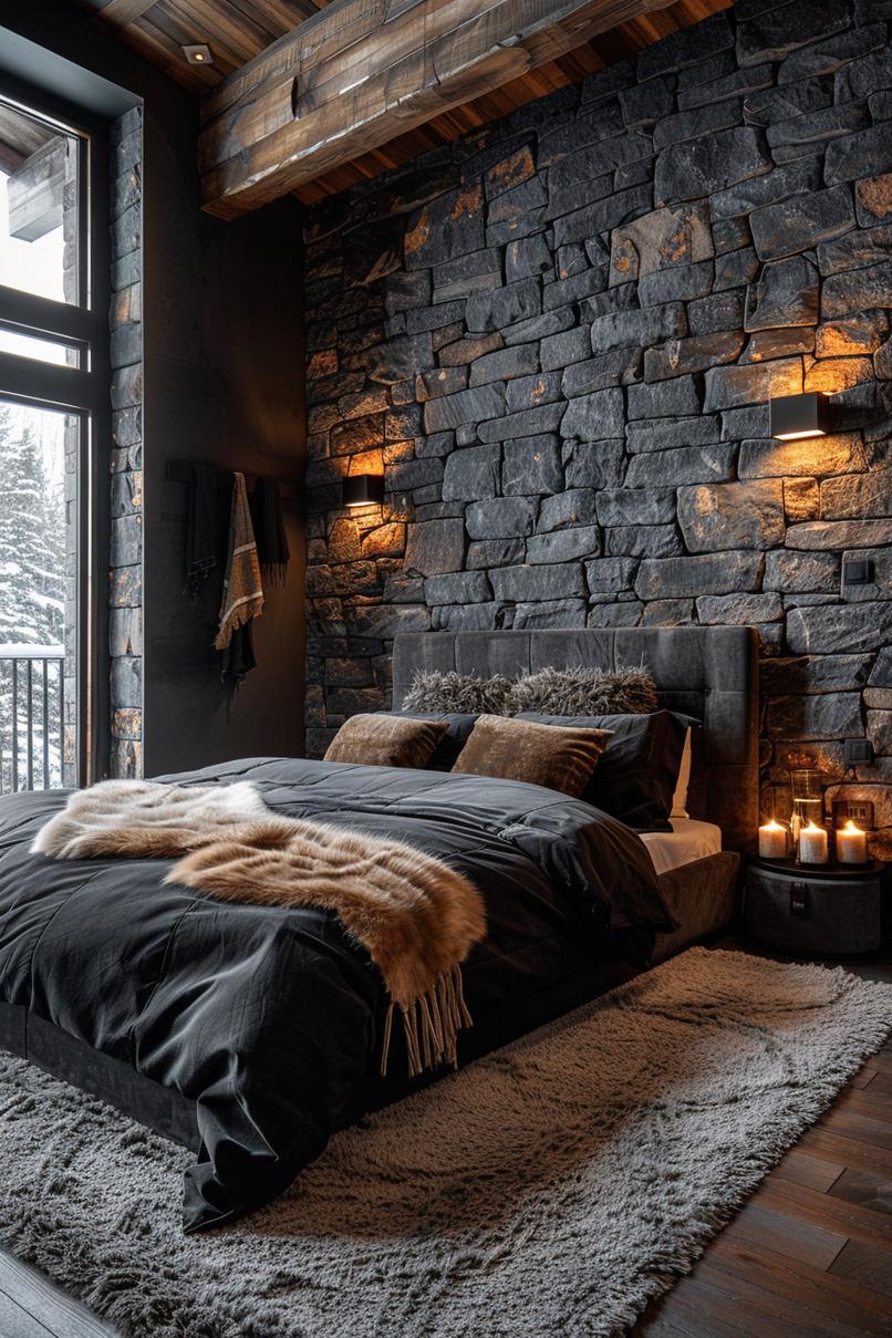 19 Best earthy modern bedroom ideas for a cozy retreat 67 19. Rustic-chic mountain bedroom retreat-3