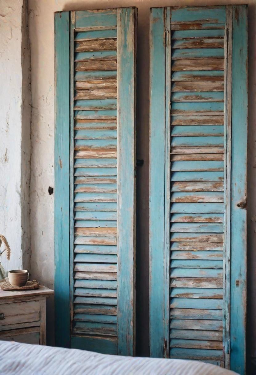 43 Relaxing Coastal Bedrooms for Breezy Retreats 37 35. Rustic Coastal Bedroom Shutters-0