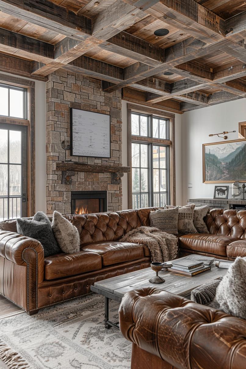 19 unique earthy living room ideas for a cozy new preparation 25 8. Rustic earthy living space-0