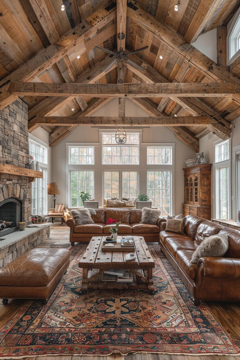 19 unique earthy living room ideas for a cozy makeover 28 8. Rustic earthy living space-3