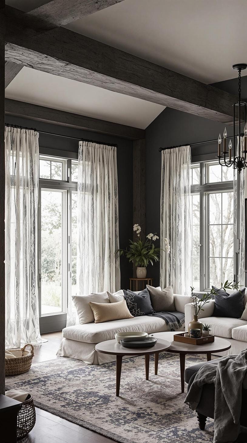 19 Cozy atmospheric farmhouse living room ideas, the wow 28 9. Rustic elegance in the farmhouse decor-1