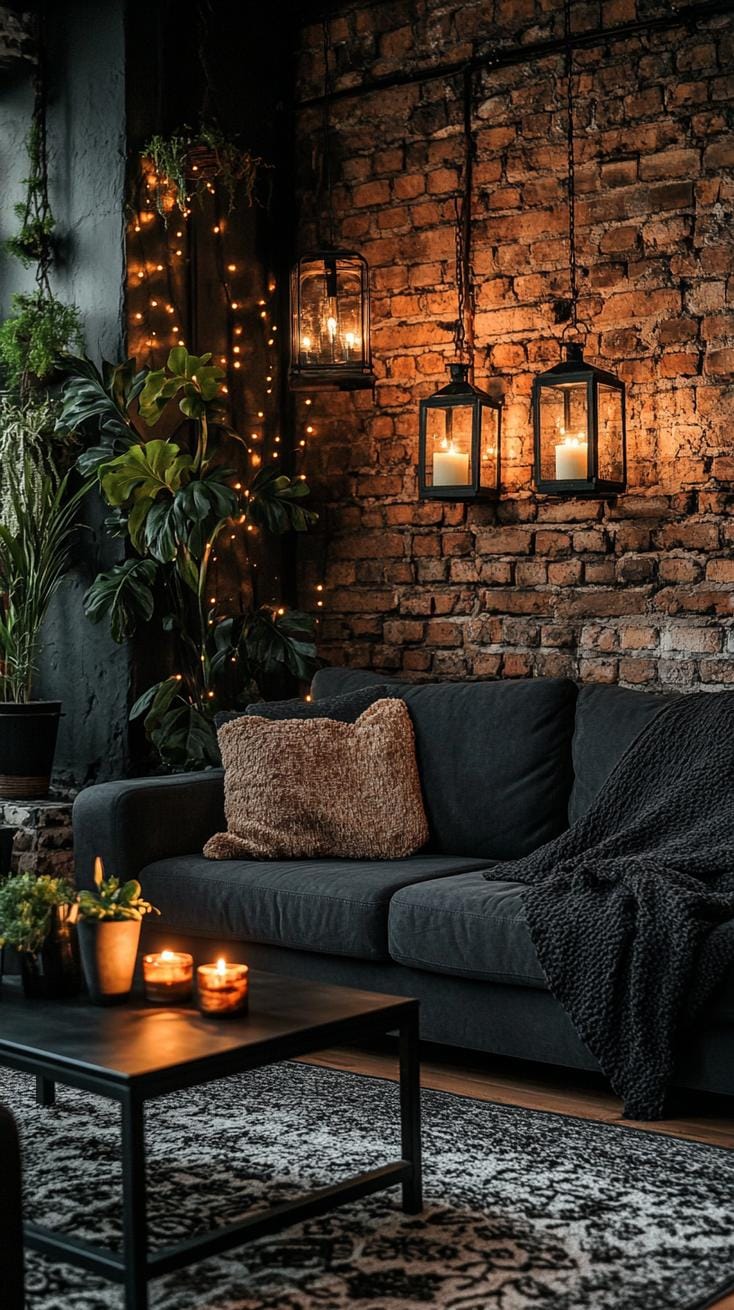 19 Cosy Moody farmhouse living room ideas, the wow 46 15. Rustic farmhouse accent wall inspiration-0