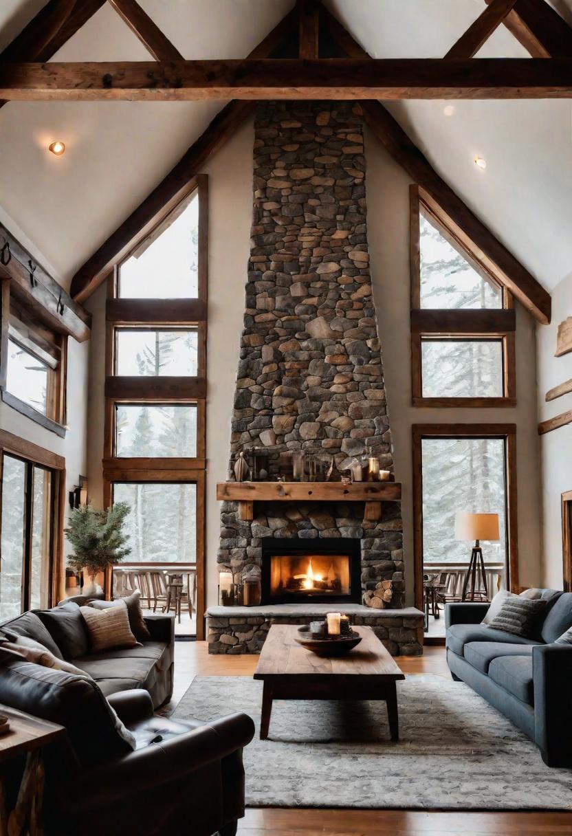 45 Warm & Inviting Cozy Living Room Ideas for Ultimate Relaxation 4 2. Rustic Fireplace Retreat-0
