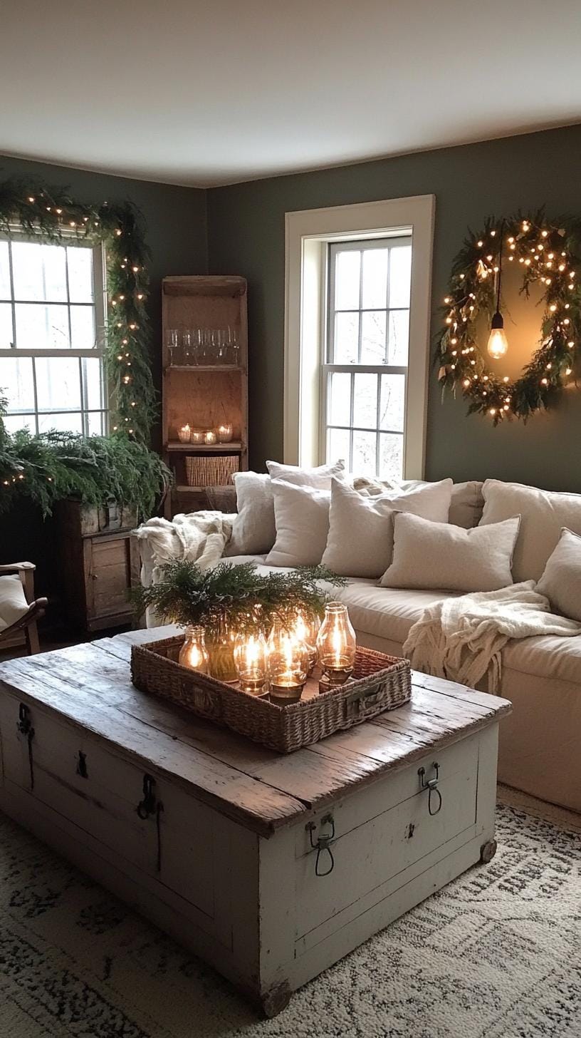 19 cozy atmospheric farmhouse living room ideas, the 10 wow 10 3. Rustic lighting for cozy atmosphere-1