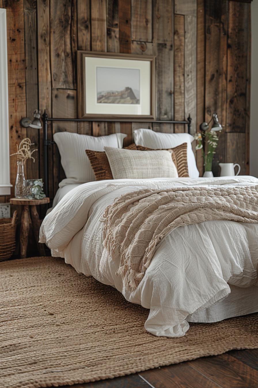 19 Best earthy modern bedroom ideas for a cozy retreat 41 11. Rustic modern bedroom Inspiration-2