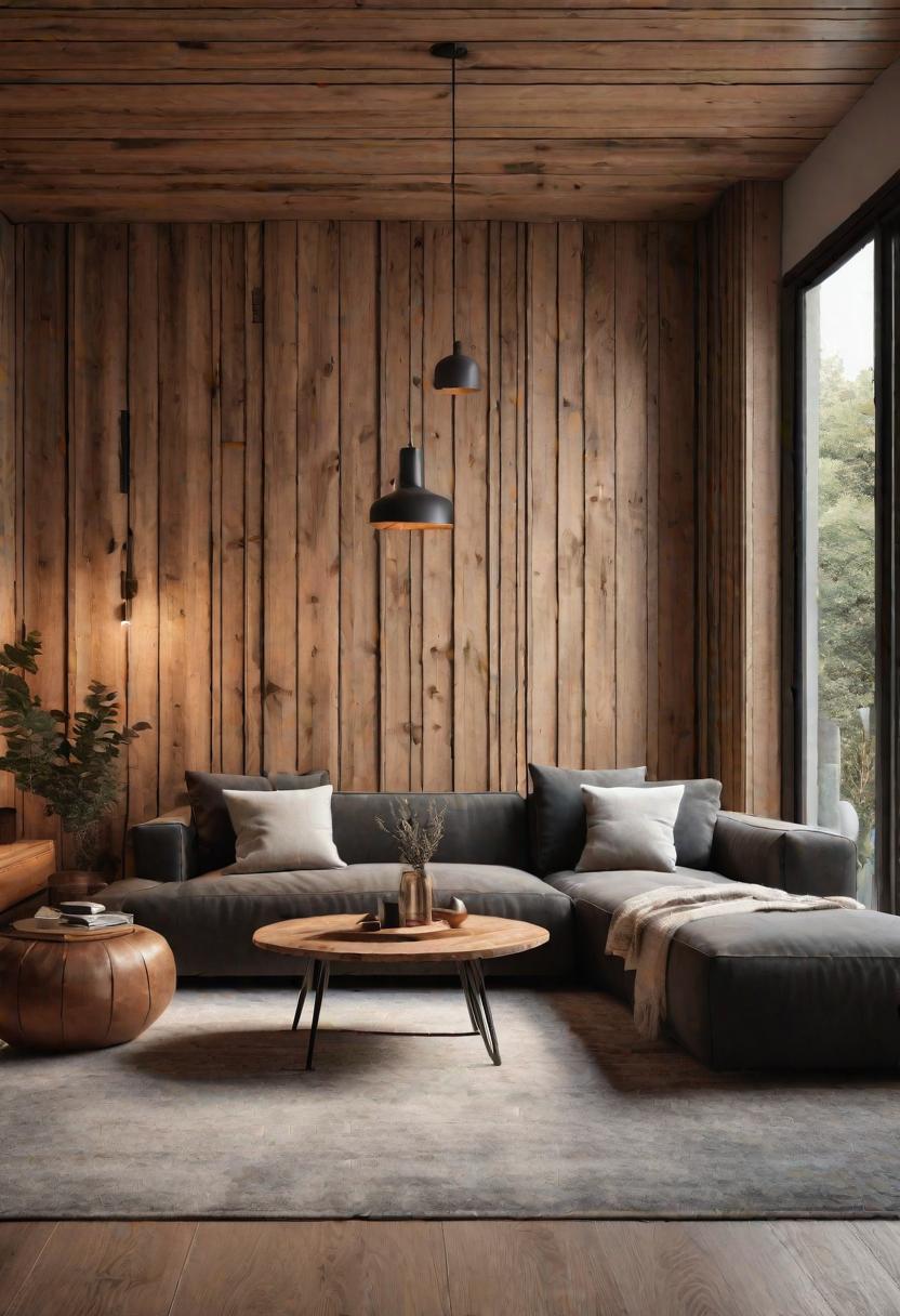 37 Cozy Contemporary Living Room Ideas: Modern Elegance 16 14. Rustic Modern Living Room Blend-0
