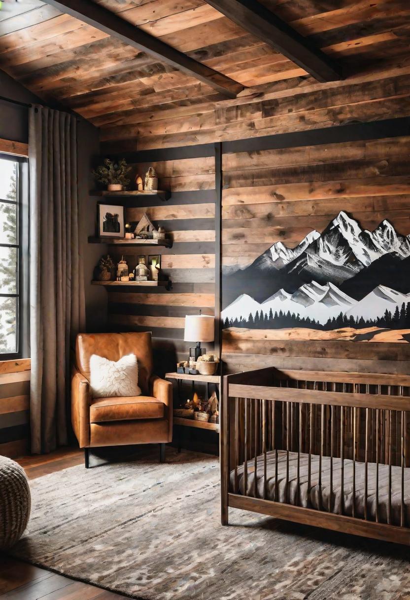 61 Dreamy Nursery Room Inspirations: From Cozy Corners to Whimsical Themes 17 10. Rustic Nursery Room Inspiration-0
