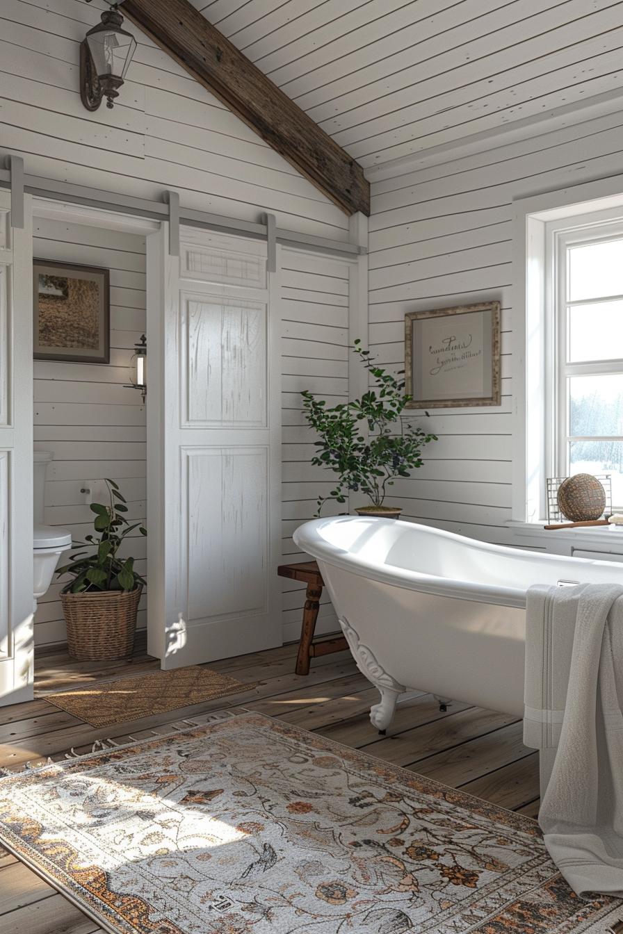 20 aesthetic bathroom designs for your home processing 14 7. Rustic revival bathroom retreat-0