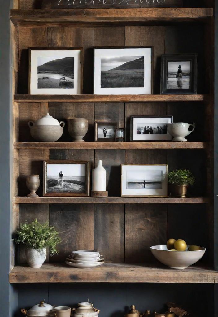 25 Charming Farmhouse Living Room Ideas For 2024 16 14. Rustic shelves ideas-0