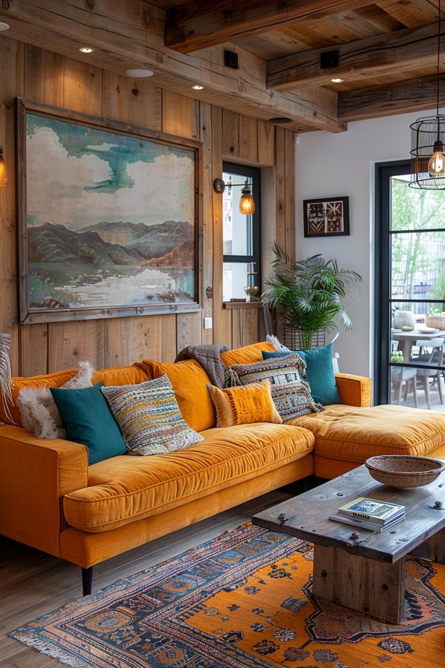19 beautiful boho in the middle of the century modern living room 21 8. Rustic meets modern-0 in the middle of the century
