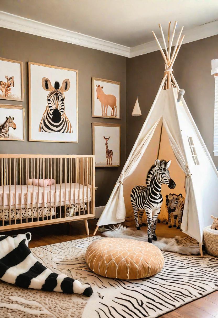 33 Enchanting Girl Nursery Ideas: Chic Decor for Her First Room 10 6. Safari Themed Girl Nursery-0