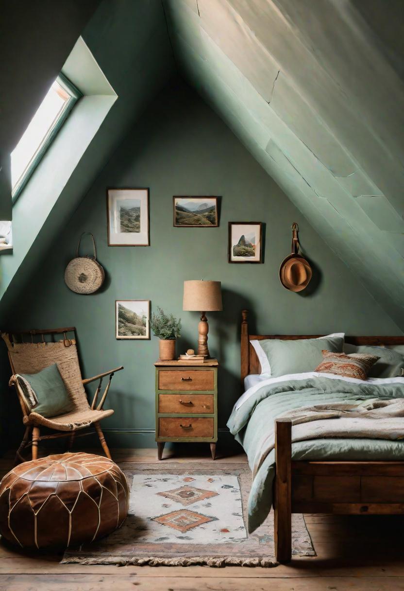 39 Sage Green Farmhouse Bedroom Ideas: Trendy Rustic Chic 41 26. Sage Green Attic Dreamscape-0