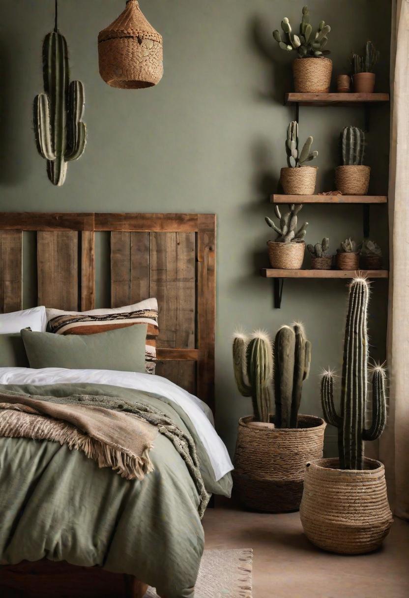 39 Sage Green Farmhouse Bedroom Ideas: Trendy Rustic Chic 49 30. Sage Green Desert Chic Decor-0