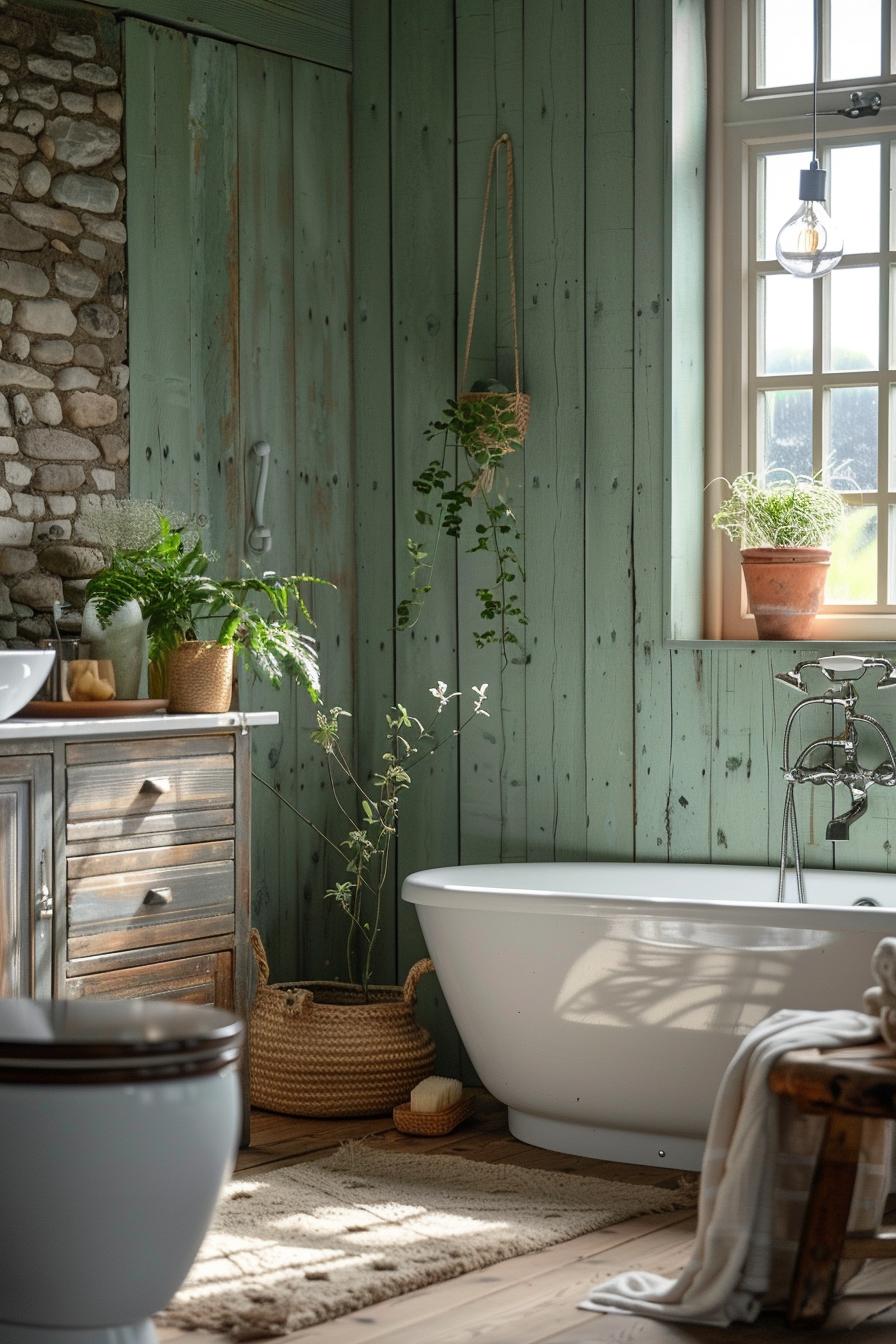 15 beautiful Shiplap bathroom styles to impress your guests 33 15. Sage green zen bathroom-1