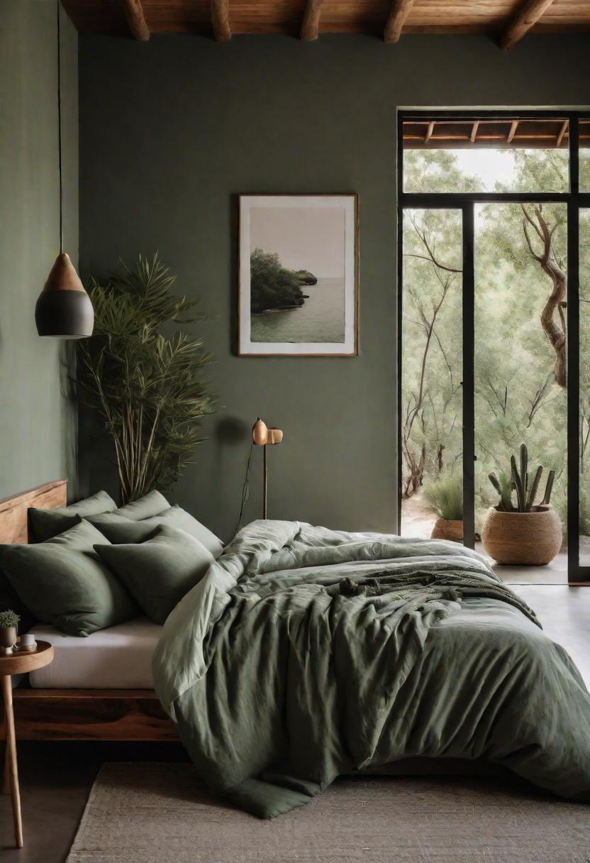 39 Sage Green Farmhouse Bedroom Ideas: Trendy Rustic Chic 29 17. Sage Green Zen Bedroom-0