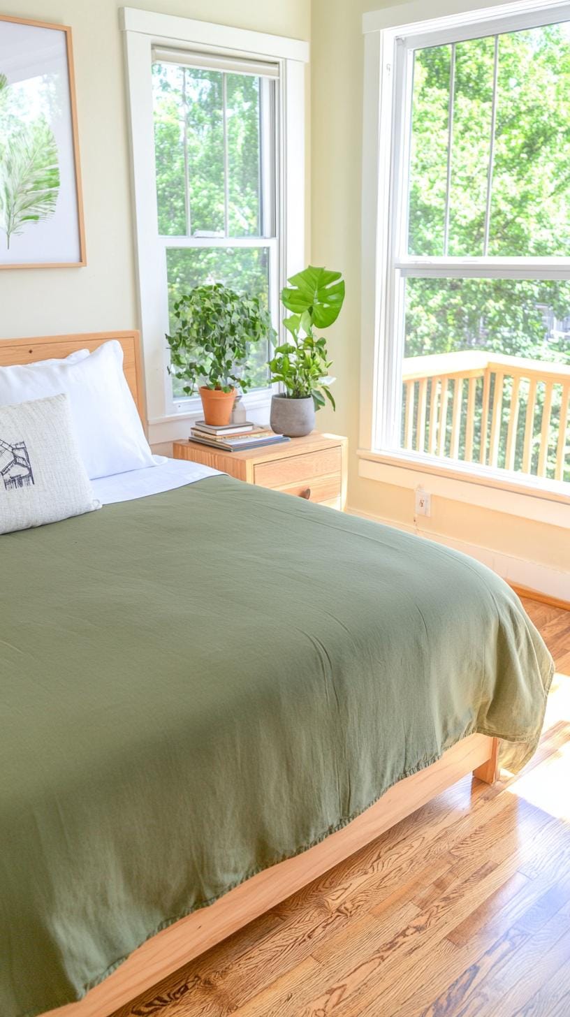 21 new bedroom ideas for your 2025 refreshment 24 7. Sage green praise for a quiet living area mood-2