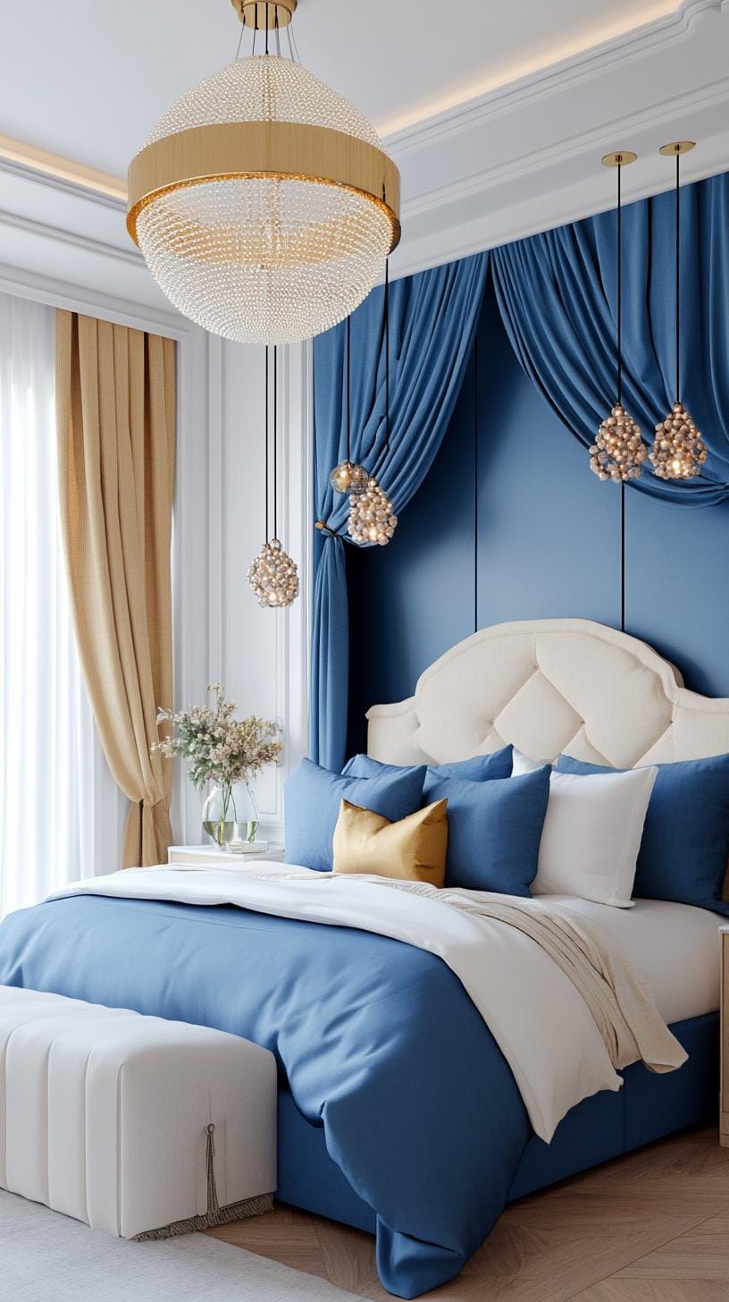 21 Best Blue Boho bedroom ideas to inspire you 61 19.
