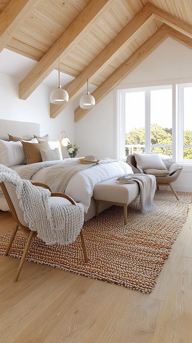 20 beautiful loft bedroom ideas for copying 11 3 .. Scandinavian loft style with a cozy Vibe-1