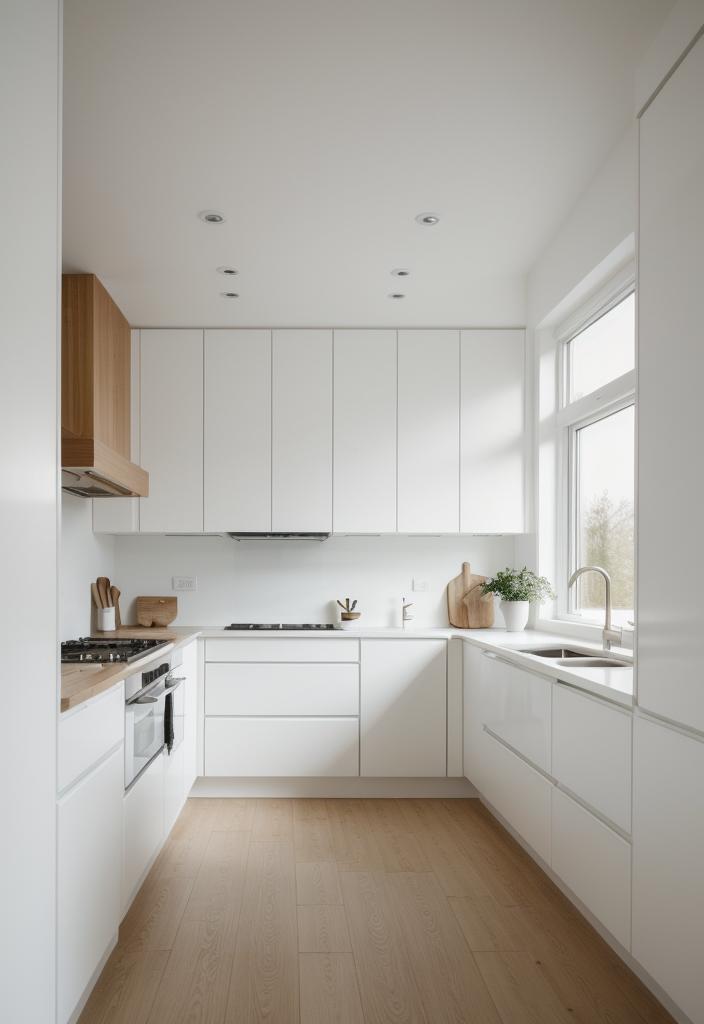 27 Atemberaubende weiße Küchenschränke: Ideen, um Ihren Raum mit zeitloser Eleganz zu erhellen 3 1. skandinavisches weißes Küchendesign-0