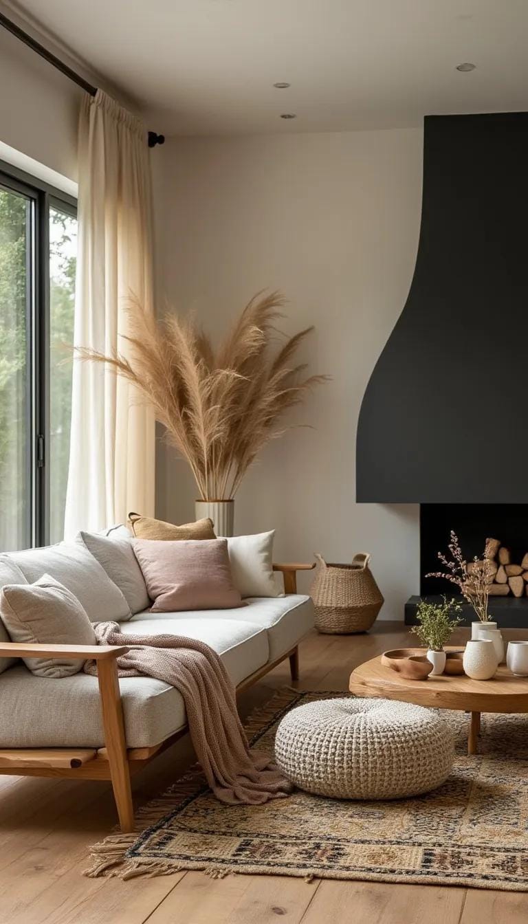 21 Cozy Organic Modern Living Room Ideas to Copy