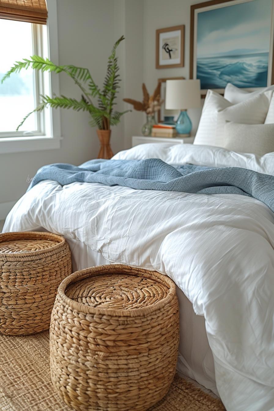 21 modern ideas for the coastal bedroom for a relaxed retreat 18 7. Seegrass Storage Solution