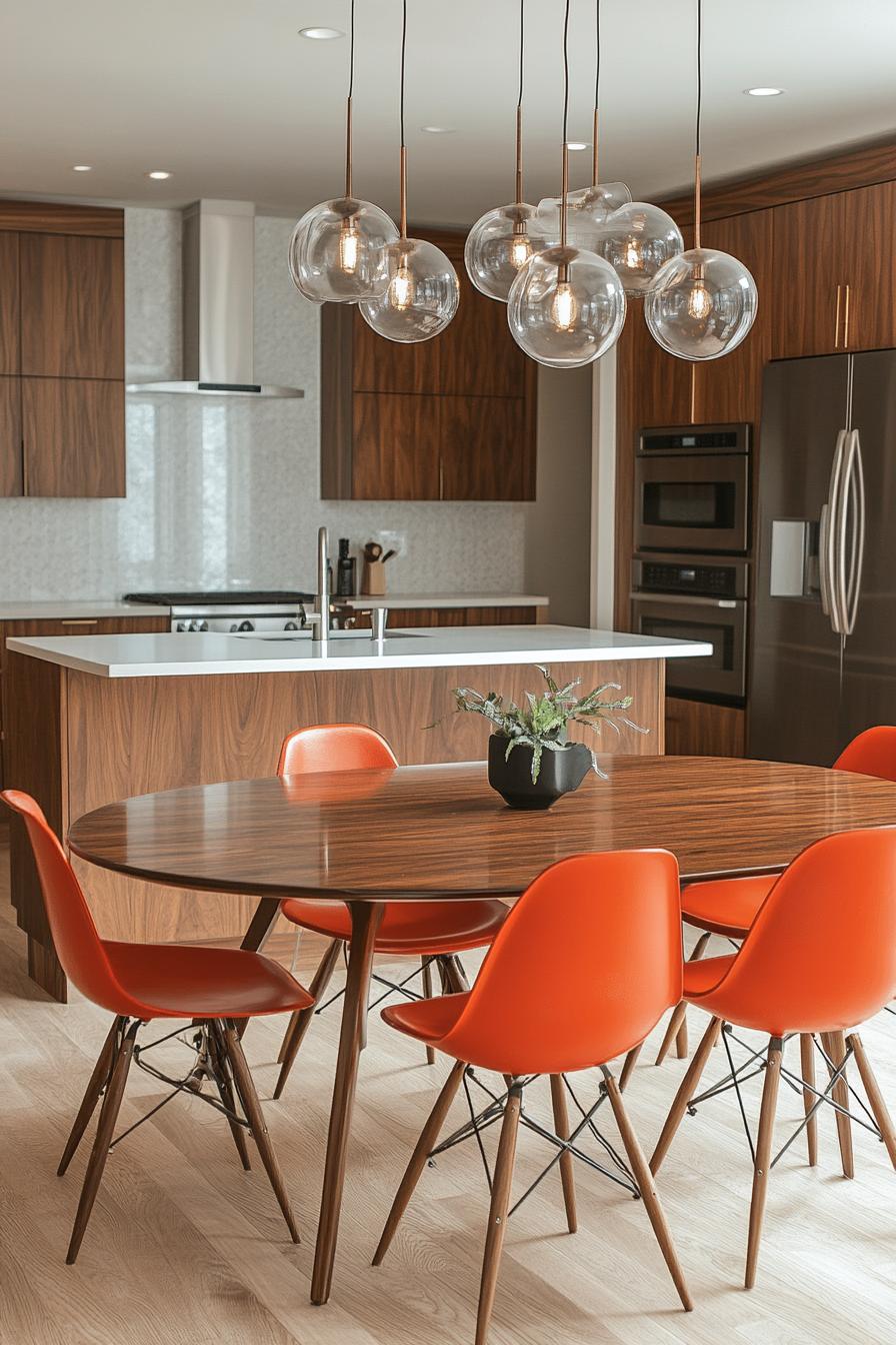 23 breathtaking modern dining tables from the middle of the century you will love 36 14th seamless kitchen ministerial integration-0