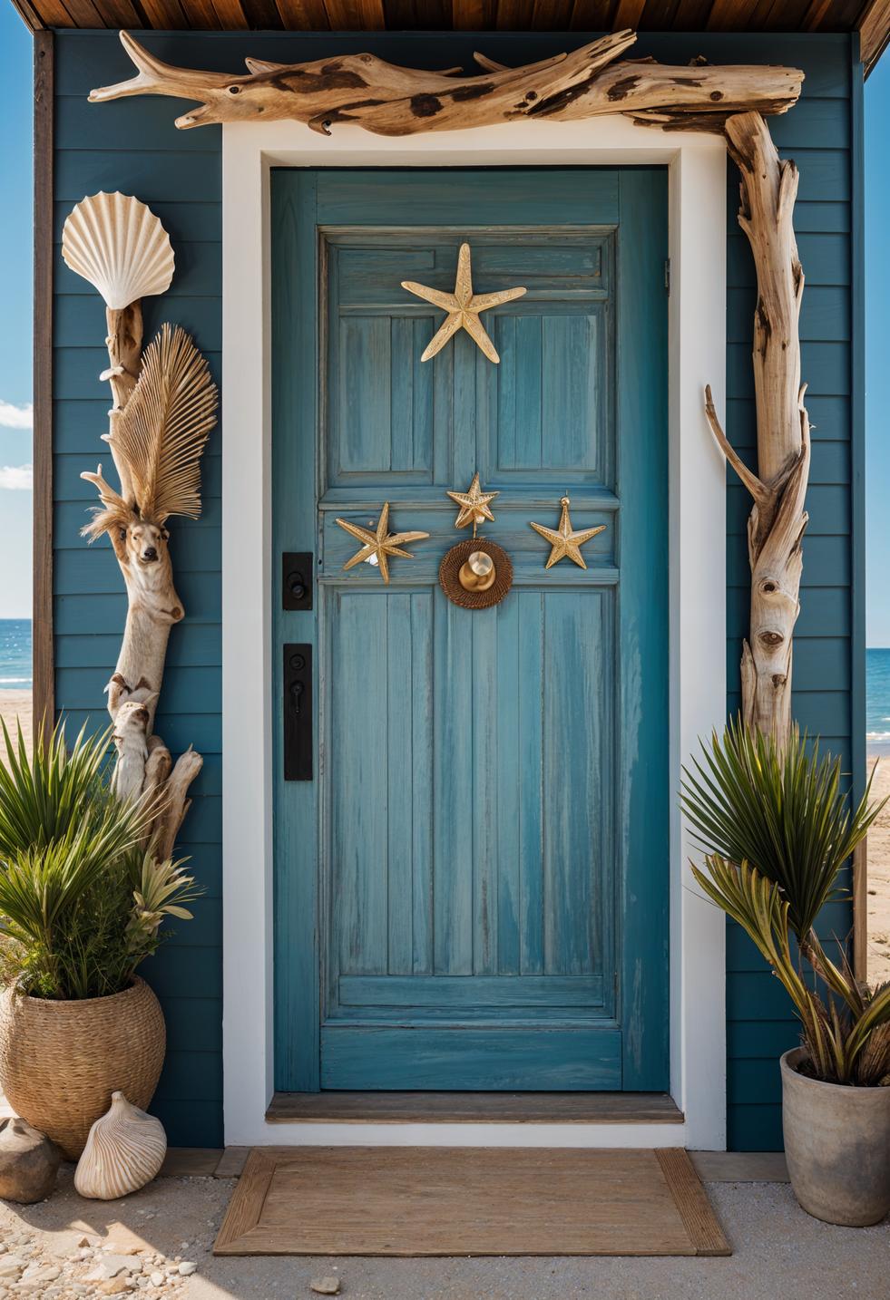 29 Stunning Wooden Door Designs for Main Entrances 55 27. Seascape-Inspired Wooden Door Designs-1