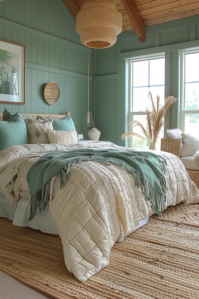 23 Trendy Boho Coastal Bedroom Ideas that you will love 64 23. Seaside chic bedroom decor-2