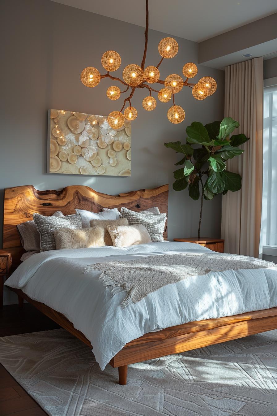 15 aesthetic coastal bedroom ideas for a dreamy retreat 4 1. Seaside Driftwood Headboard Styling-1