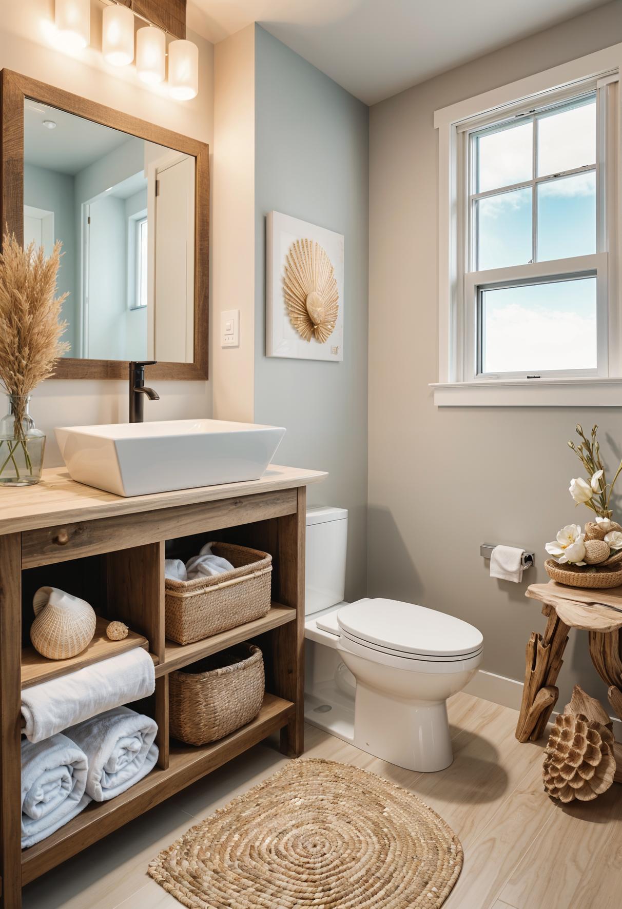 29 Breathtaking Bathroom Decor Ideas to Revamp Your Space 18 7. Seaside-Inspired Bathroom Decoration Ideas-0