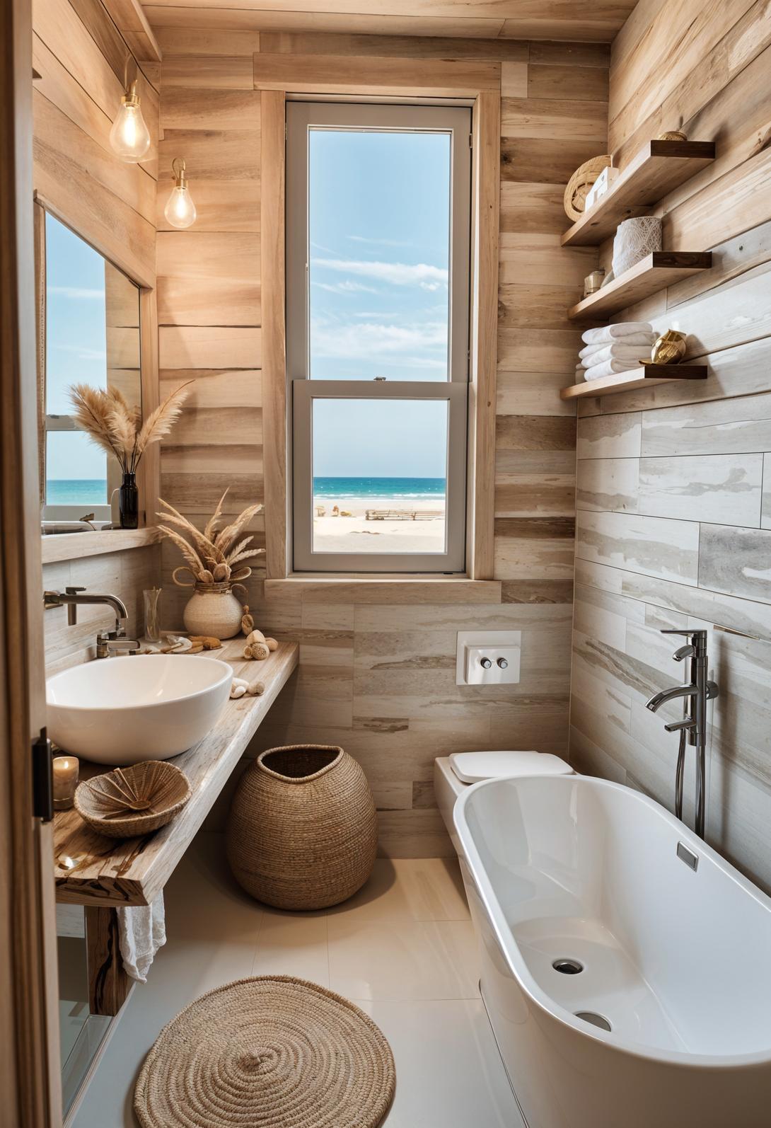 29 Breathtaking Bathroom Decor Ideas to Revamp Your Space 20 7. Seaside-Inspired Bathroom Decoration Ideas-2