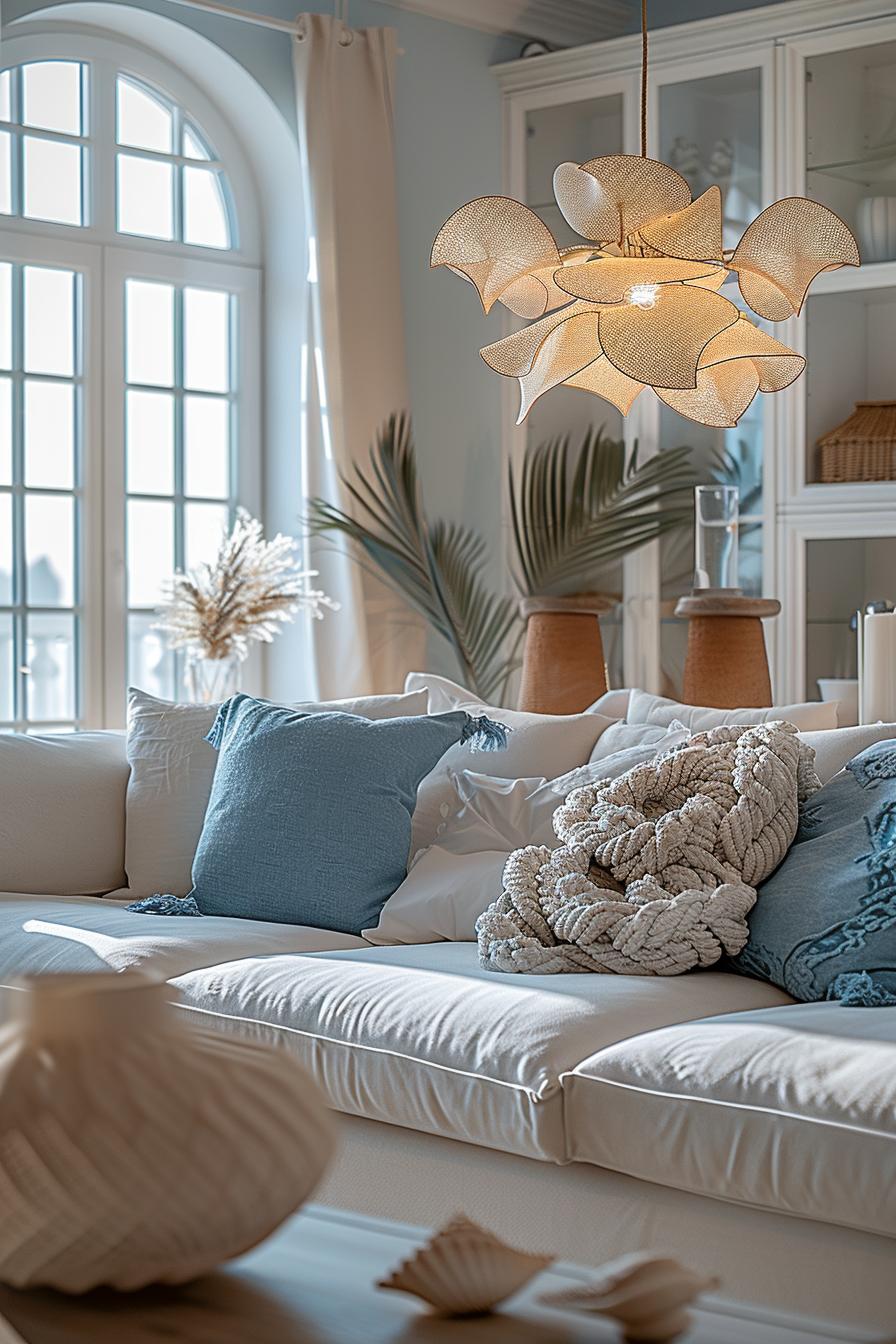 15 aesthetic modern coasts living room ideas 22 8. Inspired the chandelier arrangement-1
