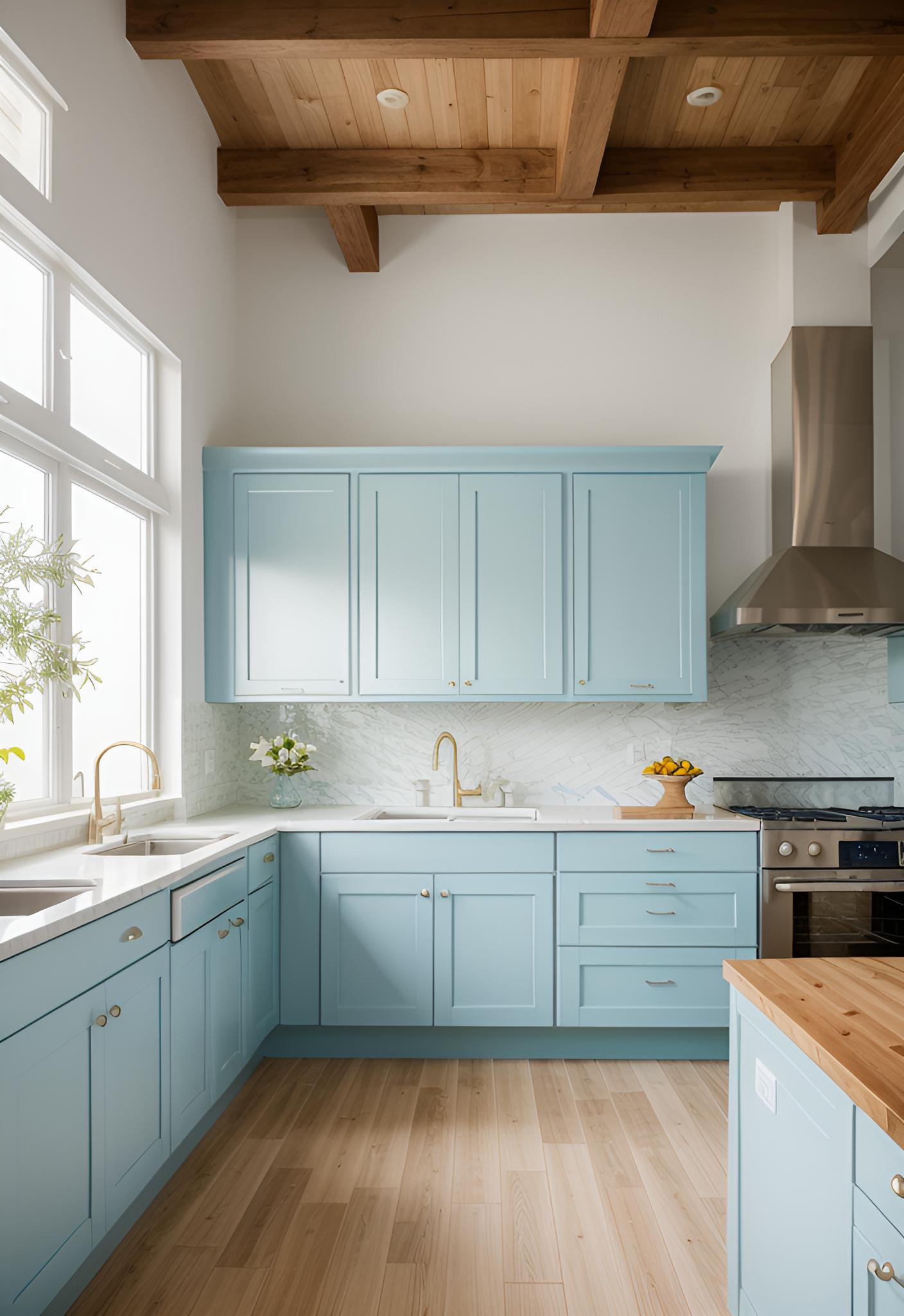 45 Timeless Kitchen Design Ideas for Everlasting Style 8 6. Seaside-Inspired Kitchen Design Ideas-0